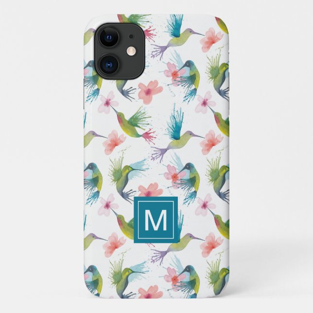 Vögel und Blume Case-Mate iPhone Hülle (Rückseite)