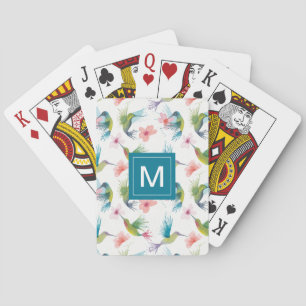 Vögel und Blume Spielkarten