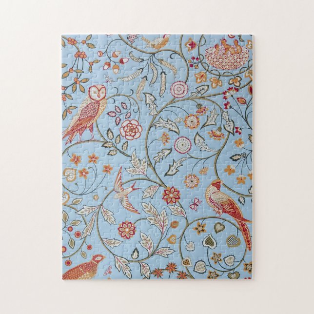 Vögel und Blume, William Morris (Vertikal)