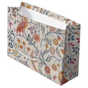 Vögel und Blume, William Morris große Geschenktasc Geschenktüte