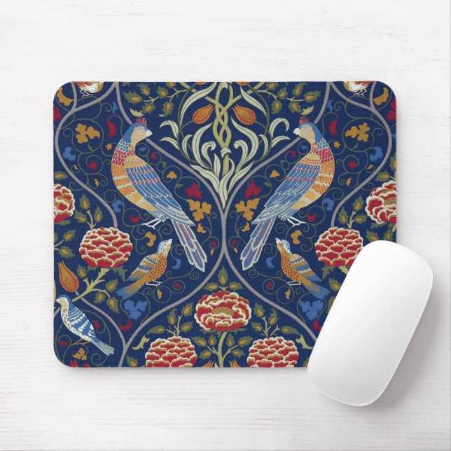 Vögel und Blume, William Morris Mousepad (Mit Mouse)