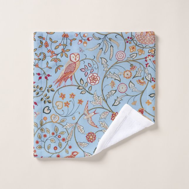 Vögel und Blume, William Morris Waschlappen (Waschlappen)