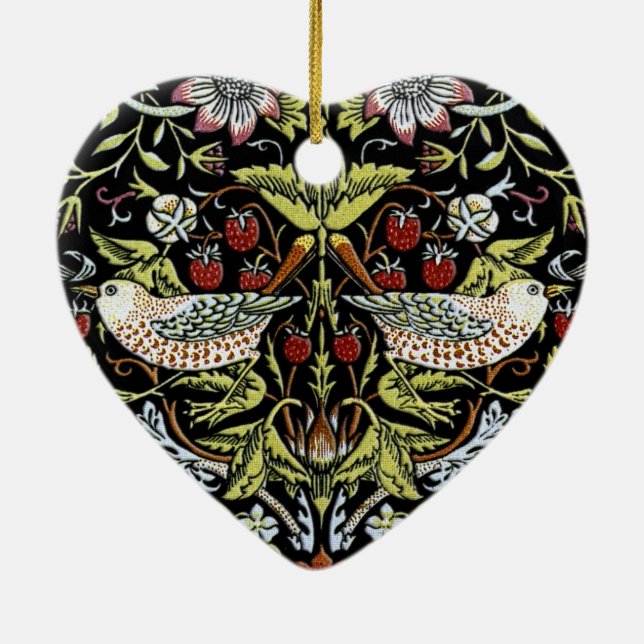 Vögel und Blumen 2 Williams Morris aktualisiert Keramikornament (Hinten)