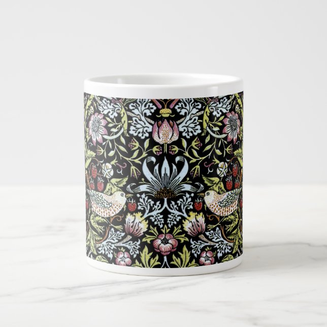 Vögel und Blumen 2 Williams Morris Jumbo-Tasse (Vorderseite)