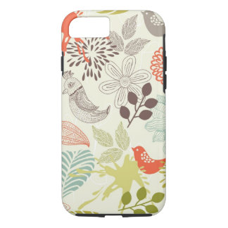 Vögel und Blumen Case-Mate iPhone Hülle