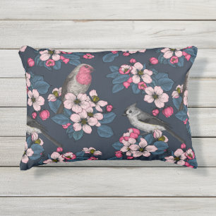 Vögel und Blüten Kissen Für Draußen
