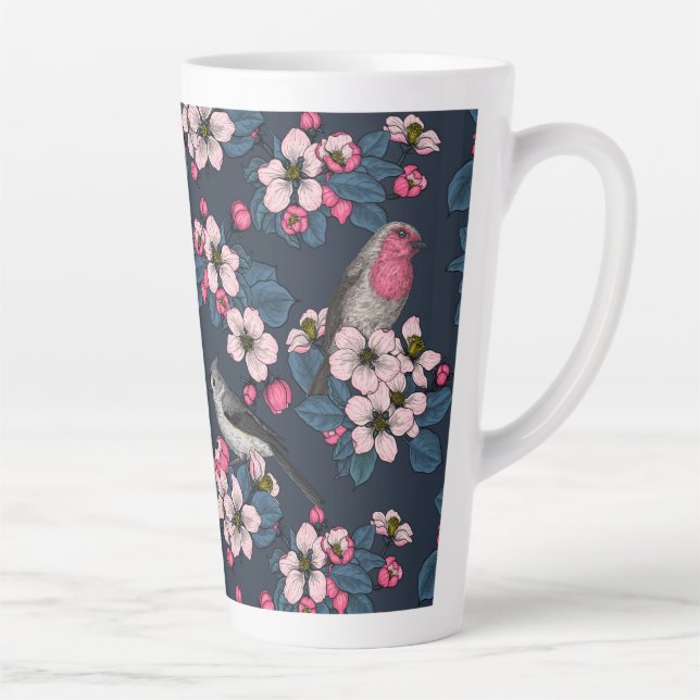 Vögel und Blüten Milchtasse (Rechts)