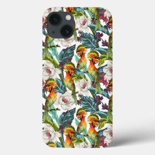 Vogel und exotisches Blumen-Muster Case-Mate iPhone Hülle