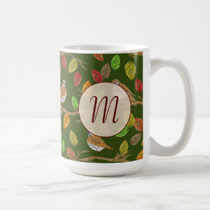 Vögel und Herbstlaube, kundenspezifische erste Mon Kaffeetasse