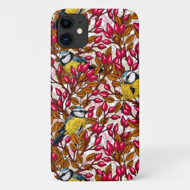 Vögel und Hunde Rose Hüften Case-Mate iPhone Hülle (Rückseite)