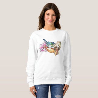 Vogel und Kristalle Sweatshirt