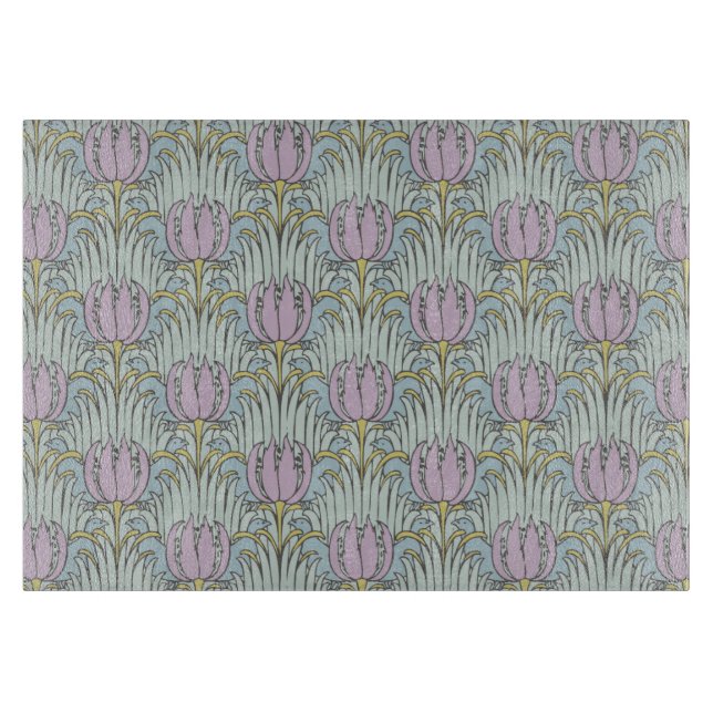 Vogel-und Tulpe-Muster-Schneidebretter CFA Voysey Schneidebrett (Vorderseite)