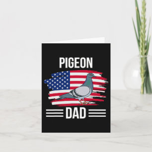 Vogel uns Flagge 4. Juli Vatertag Taube Vater Karte