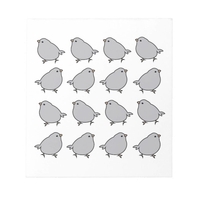 Vögel Vogel Notizblock (Vorderseite)