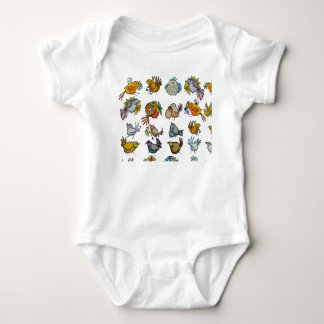 Vögel & Vögelchen Baby Strampler