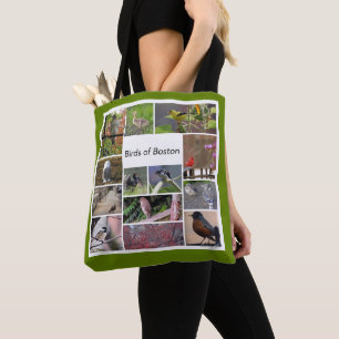 Vögel von Boston FotoCollage Tasche
