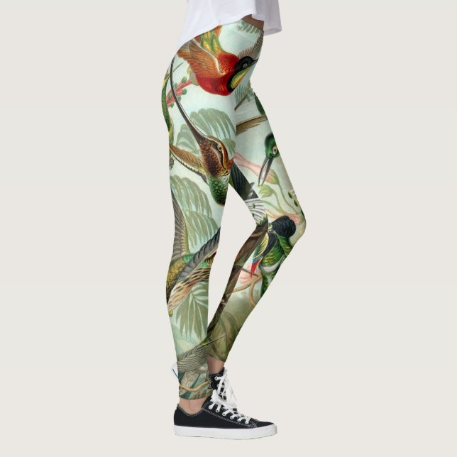 Vögel von Ernst Haeckel Leggings (Rechts)