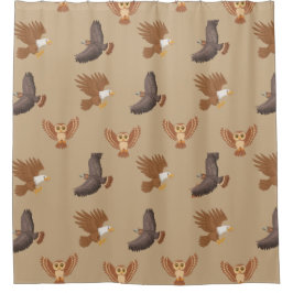 Vögel von Greifduschvorhang Duschvorhang