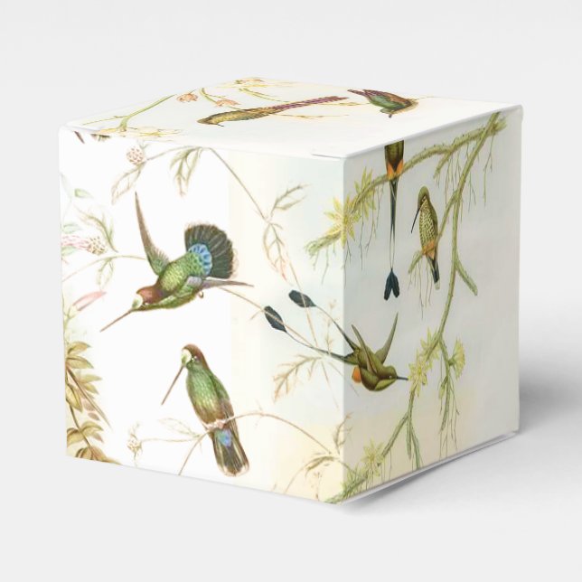 Vögel von Hummingvogel Tiere Tiere Blume Geschenkschachtel (Vorderseite)