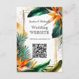 Vögel von Paradise Bliss Website-Karte Begleitkarte