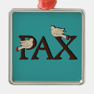 Vögel von Verzierung Pax (Frieden) Ornament Aus Metall