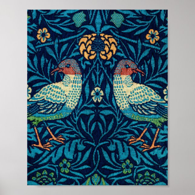 Vögel von William Morris Poster (Vorne)