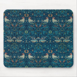 Vogel von William Morris, Vintage-Garten-Textilkun Mousepad