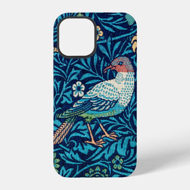 Vögel, William Morris iPhone 12 Hülle (Rückseite)