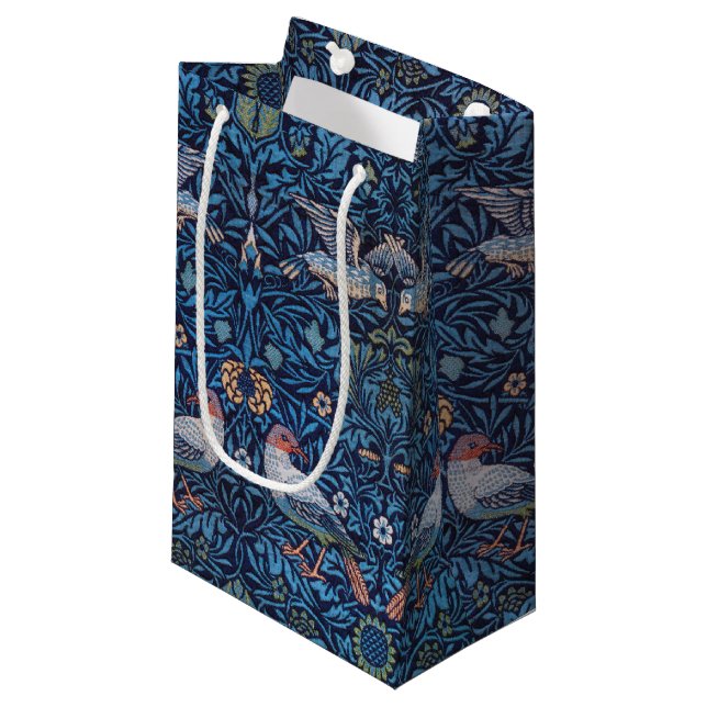Vögel, William Morris Kleine Geschenktüte (Vorderseite Schrägansicht)