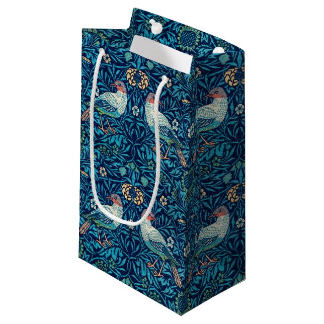 Vögel, William Morris Kleine Geschenktüte (Vorderseite Schrägansicht)