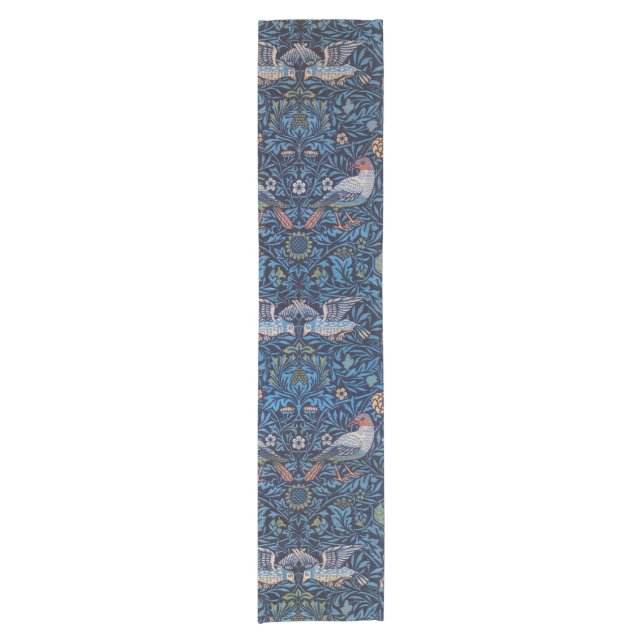 Vögel, William Morris Kurzer Tischläufer (Vorderseite)