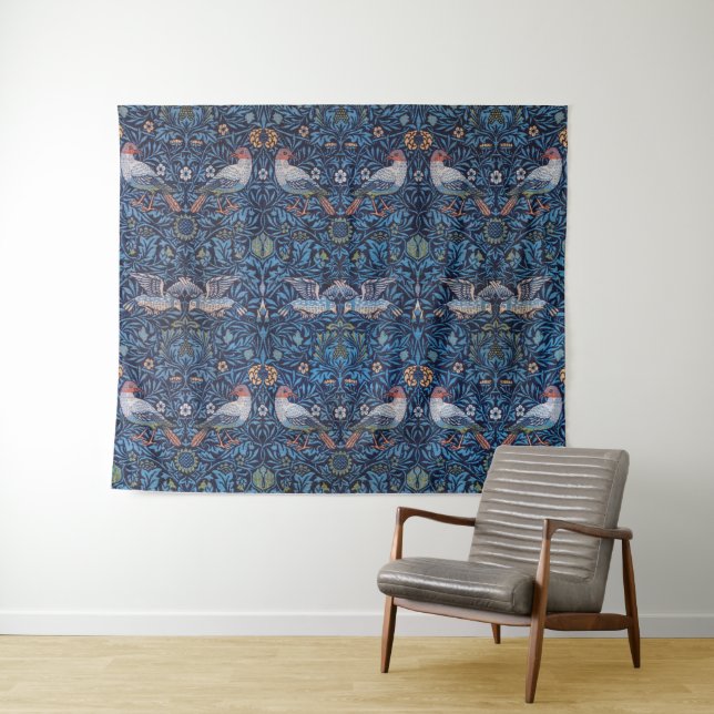 Vögel, William Morris Wandteppich (Beispiel (Horizontal))