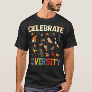 Vogelarten Tier Vielfalt feiern T-Shirt