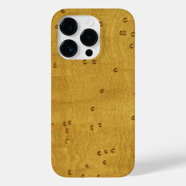 Vogelaugen-Ahornholz-Bild individuell Case-Mate iP Case-Mate iPhone 14 Pro Hülle (Rückseite)