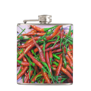 Vogelaugen-Chili-Paprikaschoten Flachmann