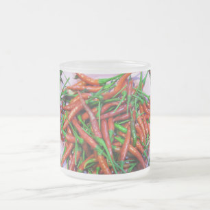 Vogelaugen-Chili-Paprikaschoten Mattglastasse