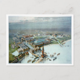 Vogelaugenblick der Columbia-Exposition von 1893 Postkarte