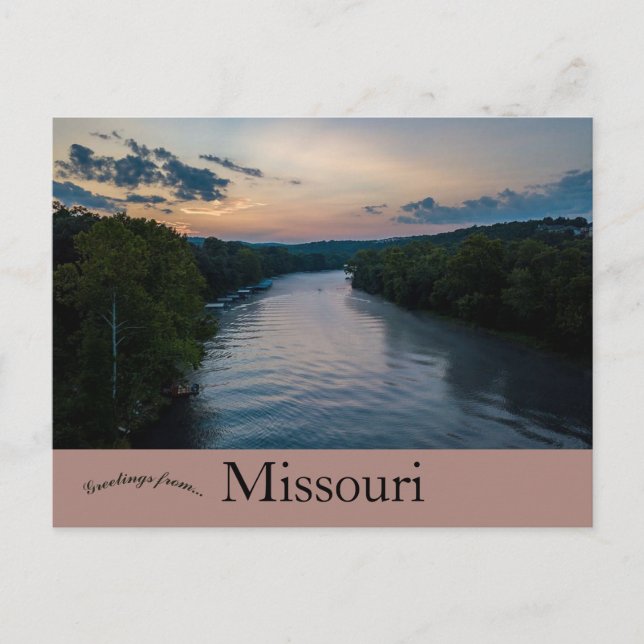 Vogelaugenblick von Branson Missouri Postkarte (Vorderseite)