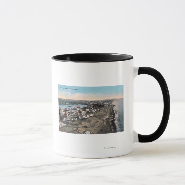 Vogelaugenblick von TownNome, AK Tasse (Rechts)