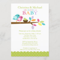 Vogelbaby-Nest-Babyparty-Einladungen