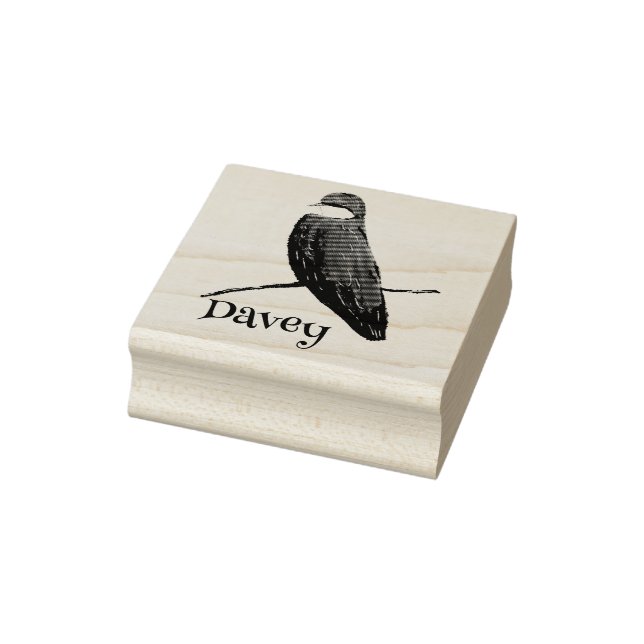 Vogelbäume schlucken in der Kinderbibliothek Gummistempel (Stempel)