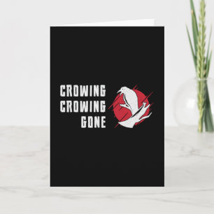 Vogelbeobachter beim Crowing Crowing Gone Bird Wat Karte