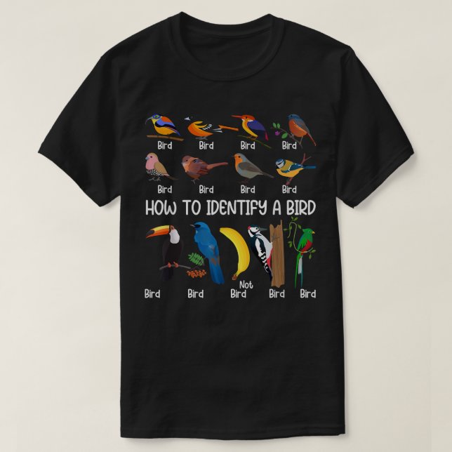 Vogelbeobachter: Identifizieren eines einzigartige T-Shirt (Design vorne)