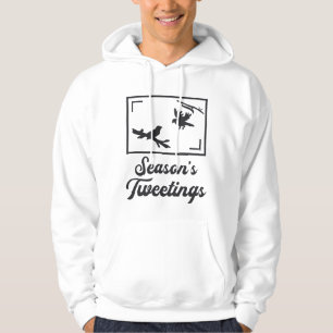Vogelbeobachter in der Jahreszeit Hoodie