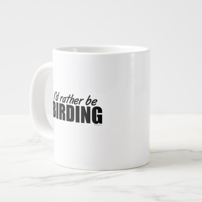 Vogelbeobachter Jumbo-Tasse (Vorderseite Links)