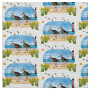 Vogelbeobachter-Sand-Pfeifer Stoff