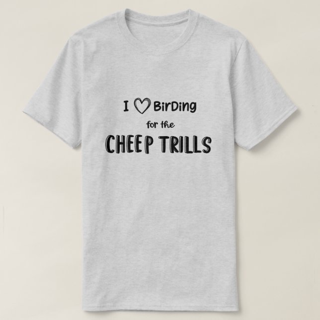 Vogelbeobachter Vogelbeobachtung Fun Bird Watching T-Shirt (Design vorne)