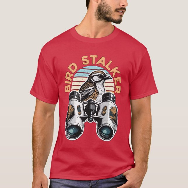 Vogelbeobachtung Bird Stalker Ornithology Birdwatc T-Shirt (Vorderseite)