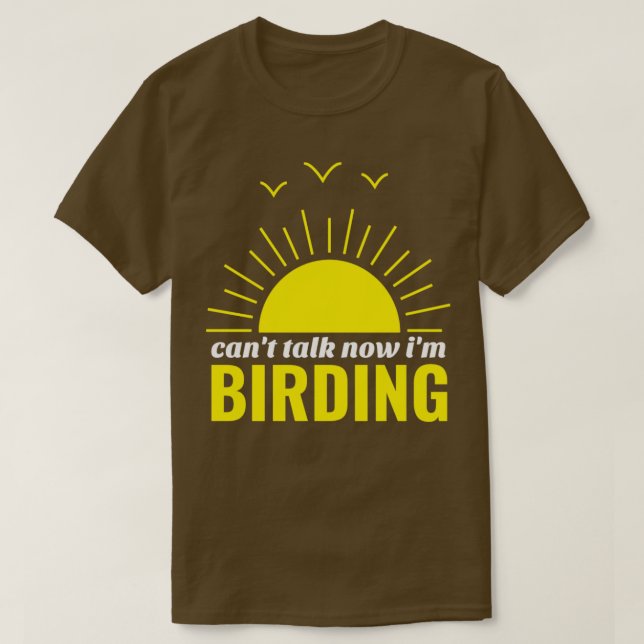 Vogelbeobachtung der Vogelbeobachtung T-Shirt (Design vorne)