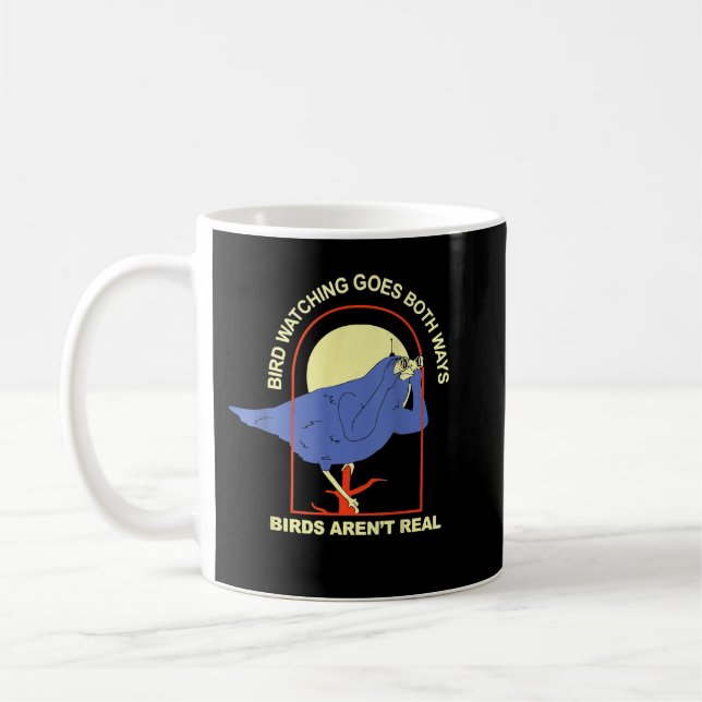 Vogelbeobachtung geht in beide Richtungen und Vöge Kaffeetasse (Links)